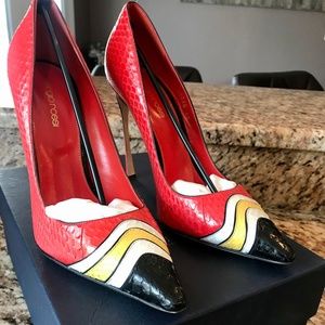 Stunning Sergio Rossi Snakeskin Eve Heels